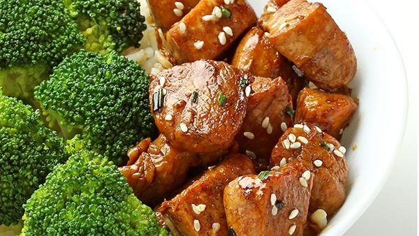 طبق ترياكي الدجاج