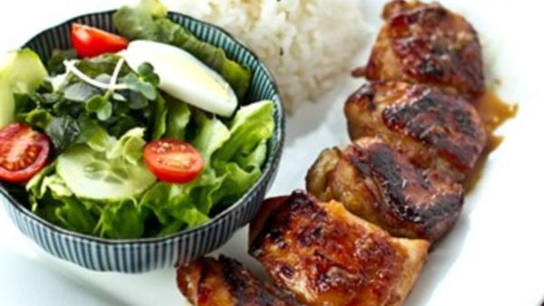 طبق دجاج تيرياكي