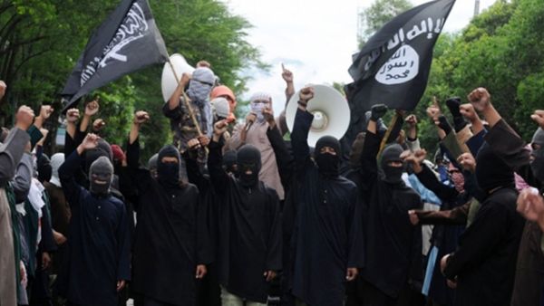 A group of Daesh militants. (AFP/File)