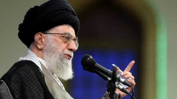 Ayatollah Ali Khamenei delivers a speech in Tehran.(AFP Photo)