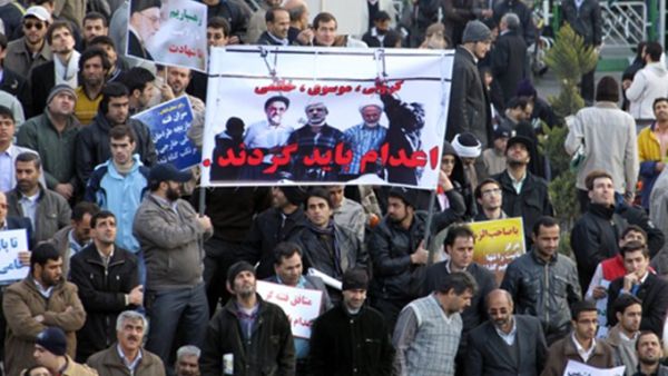 Iranian government supporters have previously called for the execution of Mousavi and Karroubi [AFP]