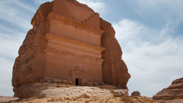 Nabatean tomb in Madain Saleh archeological site, Saudi Arabia (Shutterstock/File Photo)