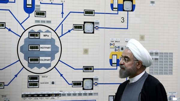 Iran's President Hassan Rouhani taking a tour of Russian-backed Bushehr nuclear power complex on September 10, 2016. (AFP) Iran's President Hassan Rouhani taking a tour of Russian-backed Bushehr nuclear power complex on September 10, 2016. (AFP)