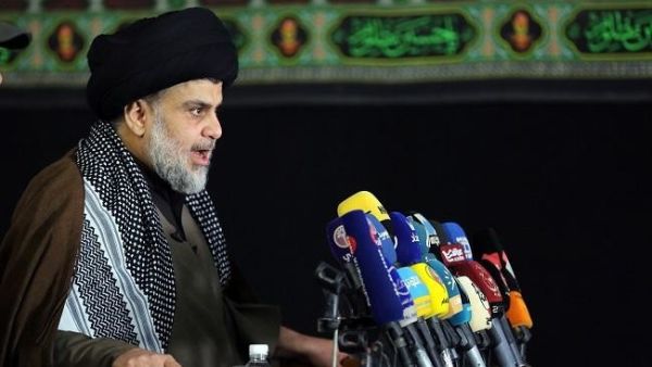 Iraq's powerful Shiite cleric Moqtada al-Sadr addresses the media. (AFP/File)