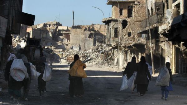 Nine out of 13 of Mosul's hospitals remain significantly damaged after one year of ISIS defeat. (AFP/ File Photo)