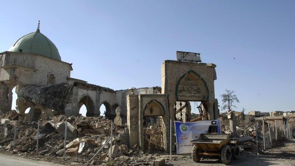 Great Al Nuri Mosque, which was destroyed by ISIS, is to be rebuilt by UAE and UNESCO. (APF/ File Photo)
