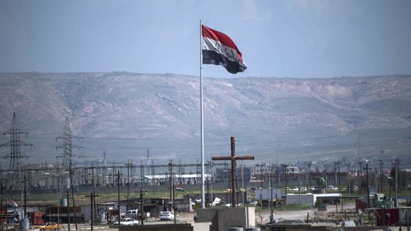 The extremists worked to erase any signs of Christianity from Qaraqosh after they overran the town in 2014 as part of a sweeping offensive that saw them seize around a third of Iraq. (AFP) 
