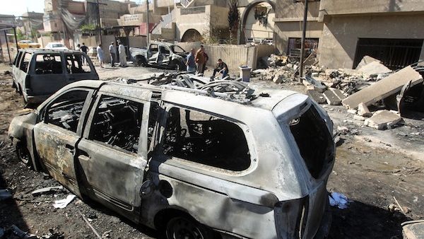 تفجير انتحاري في سوق تجاري في الموصل
