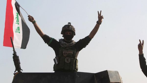 Government Forces Celebrate after Recapturing the City of Ramadi. (AFP)
