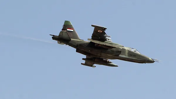 Iraqi Air Forces claim hitting major ISIS position in Syria’s northern Al-Hasakah province. (AFP/ File Photo)