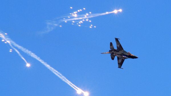 Israeli warplanes have conducted many attacks on military positions in Syria's Hama province. (AFP/ File)