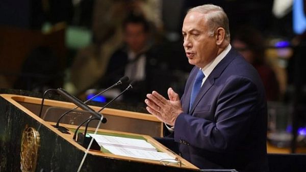 Prime Minister Benjamin Netanyahu speaks during the 70th Session of the UN General Assembly. (AFP/ File)