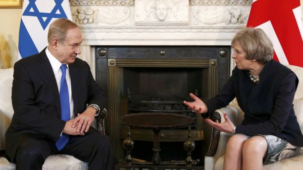 The two PMs discussed Iran among other things on Monday (Peter Nicholls/ POOL/AFP)