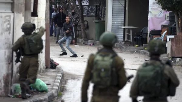 Israeli forces clash with Palestinian youths in the north of the occupied West Bank. (AFP/ File)
