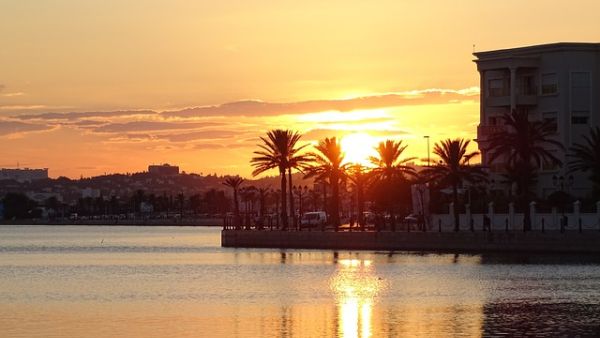 Tunis at sunset. The Tunisian capital is home to a small Jewish community