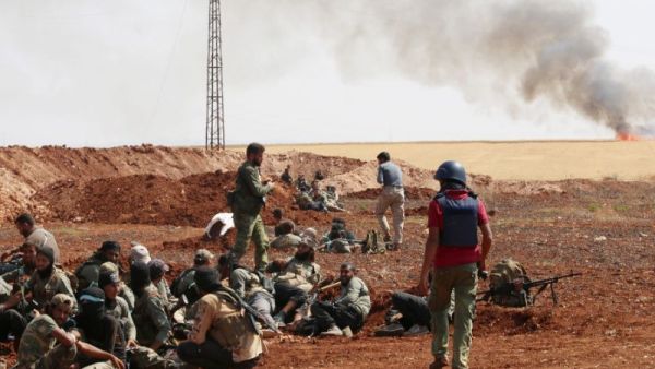 Fighters from Jaysh al-Islam (AFP/Zein al-Rifai)