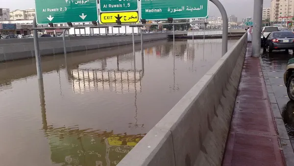 هطلت أمطار غزيرة على عدة مناطق في المملكة العربية السعودية