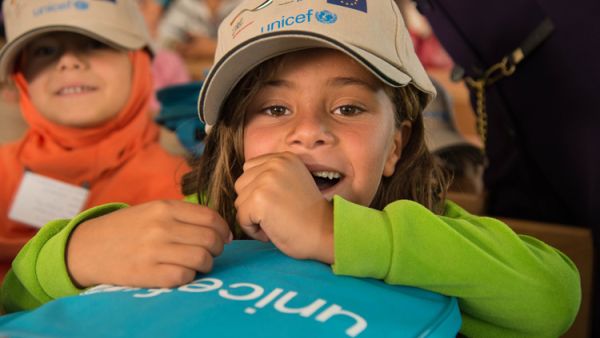 The agreement includes the creation of playgrounds, purchasing equipment and furniture, building the capacities of teachers and paying their salaries.  (UNICEF)