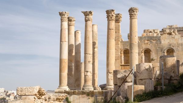 Ancient columns in Jerash, Jordan, served as some of the first inspiration for sculptor Shafi Seebrani. (Shutterstock)