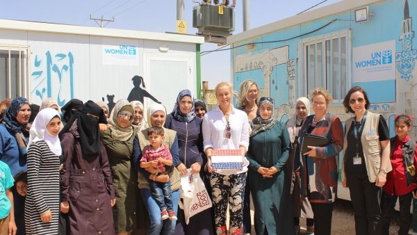Dutch Minister for Foreign Trade and Development Cooperation Sigrid Kaag in Jordan. (Twitter)