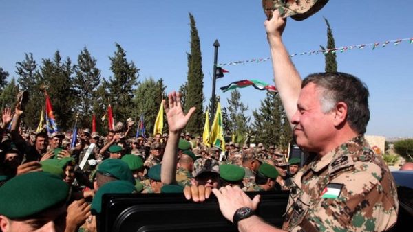 Jordan's King Abdullah II visits military formations. (AFP /File)
