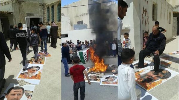 The event took place on the 14th April outside a Mosque in Mafra, Jordan. (twitter) 