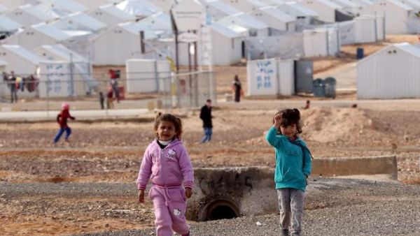 Syrian children at the Azraq refugee camp in northern Jordan. (AFP/File Photo)