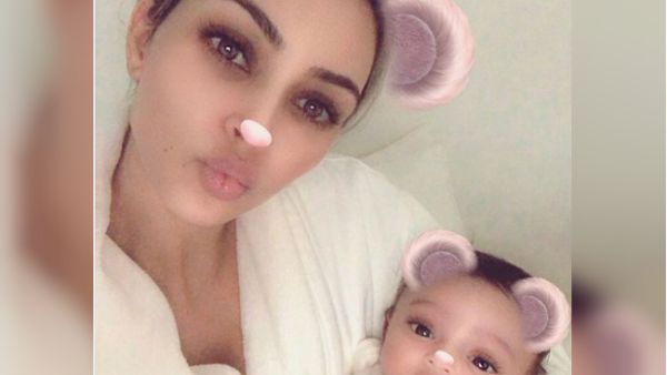Here she is! Kim Kardashian has finally debuted a photo of her third child, daughter Chicago (Source: Kim Kardashian - Instagram)
