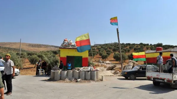Election dates have been set for local councils and the regional assembly in Rojava. Image shows a Kurdish checkpoint in Northern Syria. (AFP / File Photo)