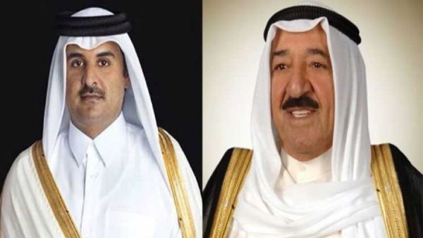 أمير قطر يتسلم رسالة من أمير الكويت