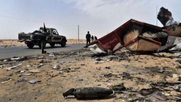 من اثار المعارك في راس لانوف
