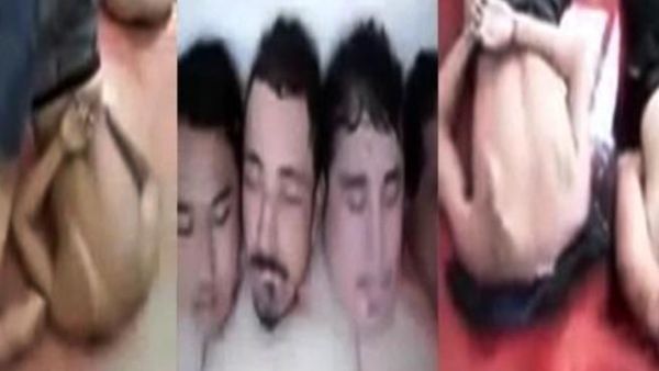 لقطة تظهر الأجساد المشوهة والرؤوس المفصولة لأنصار القذافي في سرت