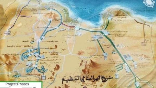 مشروع النهر الصناعي العظيم الذي بناه القذافي في الثمانينات بكلفة 20 مليار جنيه استرليني