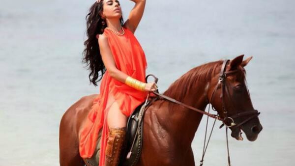 The lebanese star has recently released a Saudi song titled 'Tetwaqaa' (Do You Expect?) that gained success (Source: @laylaiskandar - Twitter)