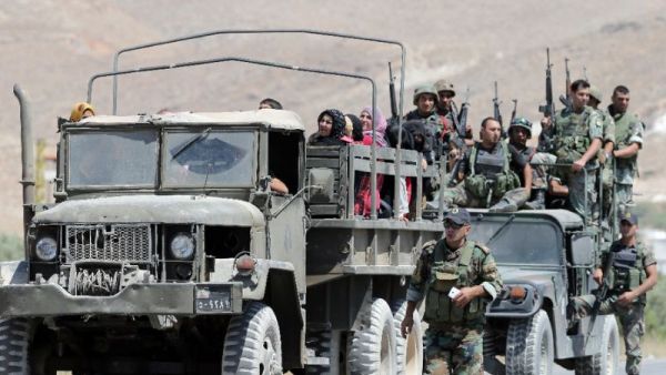 Lebanese army soldiers near the border with Syria (AFP/Joseph Eid)