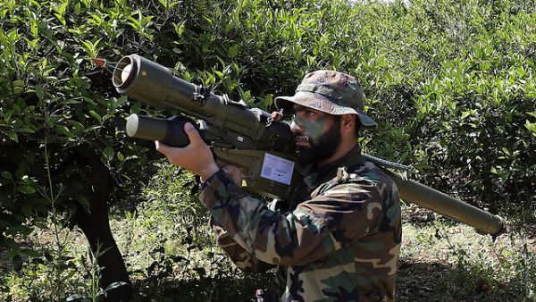 Hezbollah militant near Israel border. (AFP)