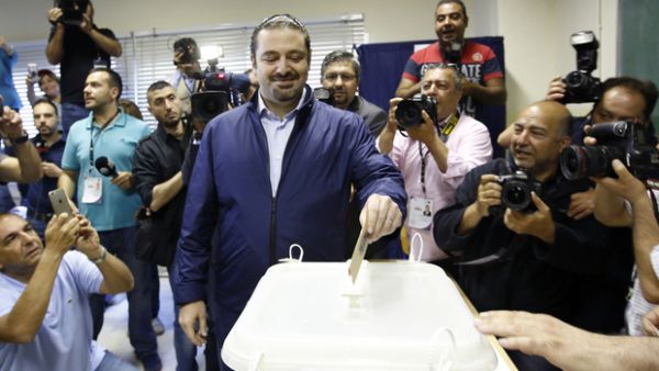 Lebanese Prime Minister Saad Hariri in a jubilant mood (AFP/ File Photo)