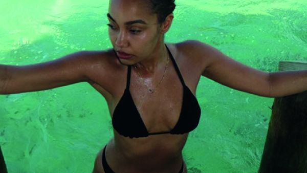 She recently returned from a New Year's break to Jamaica (Source: leighannepinnock / Instagram)