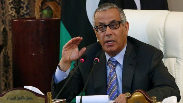 Kidnapped former Libyan Prime Minister Ali Zidan in 2013 (AFP)