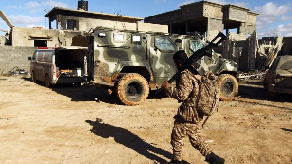 Member of a military unit linked to Khalifa Haftar (AFP)