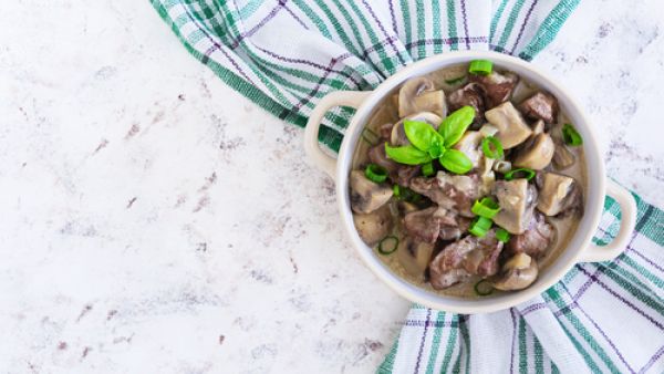 كبدة بالمشروم