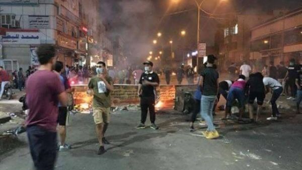 Protests in Basra are still ongoing (Twitter)