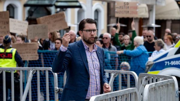 Former neo-Nazis expected to win up to 20 percent of the vote in Sweden's election (Twitter)