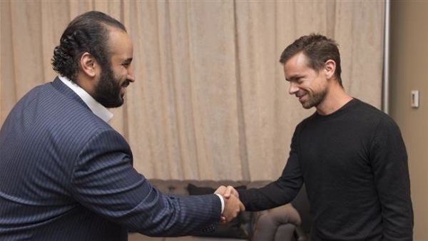 Saudi Crown Prince Mohammed bin Salman met with Twitter’s CEO Jack Dorsey during his New York visit in 2016. (Socialmedia)
