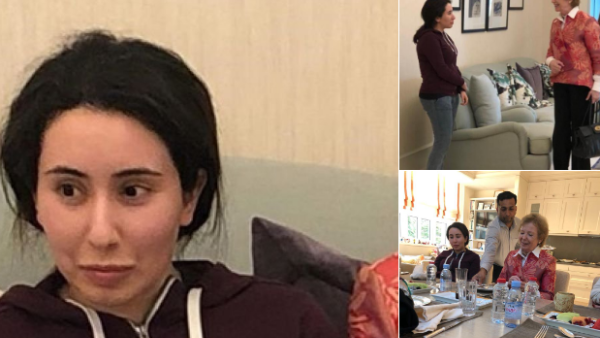 Pictures of Princess Latifa released by the UAE Ministry of Foreign Affairs and International Cooperation mission to Geneva on Monday. (Socialmedia)