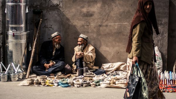Old Uighur men selling spices (Shutterstock/File Photo)