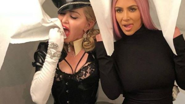 Madonna hinted her MDNA Skin company will partner with KKW Beauty in an Instagram post Monday (Source: Madonna - Instagram)