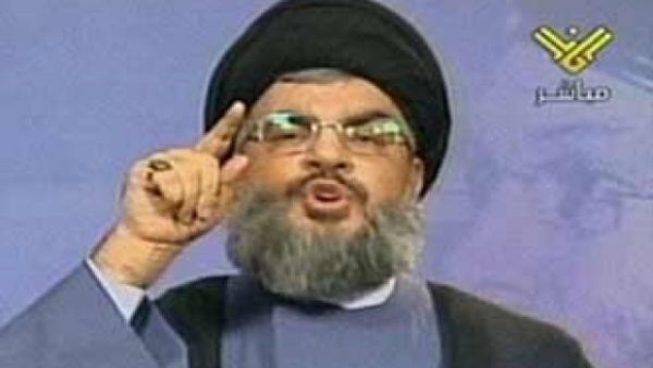 Hassan Nasrallah is seen during a broadcast on Hezbollah's al-Manar channel. (File photo) Hassan Nasrallah is seen during a broadcast on Hezbollah's al-Manar channel. (File photo)