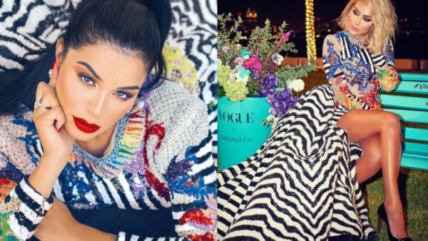 Could it be that Maya borrowed the dress from her 'friend' Miss United States 2010 Rima Faqih? (Source: Instagram)