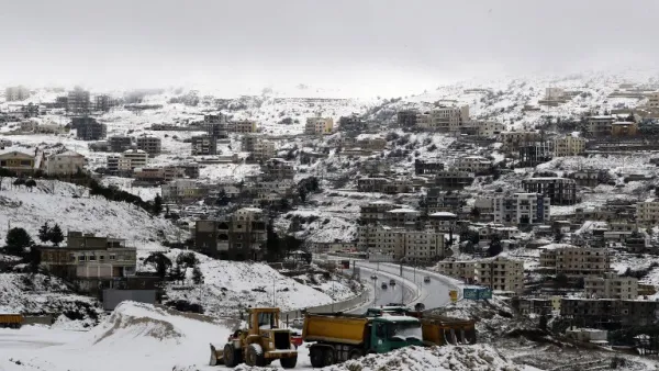 A picture taken from the village of Sofar, some 30 kilometres (20 miles) east of the Lebanese capital Beirut on January 7, 2019. (AFP/File)